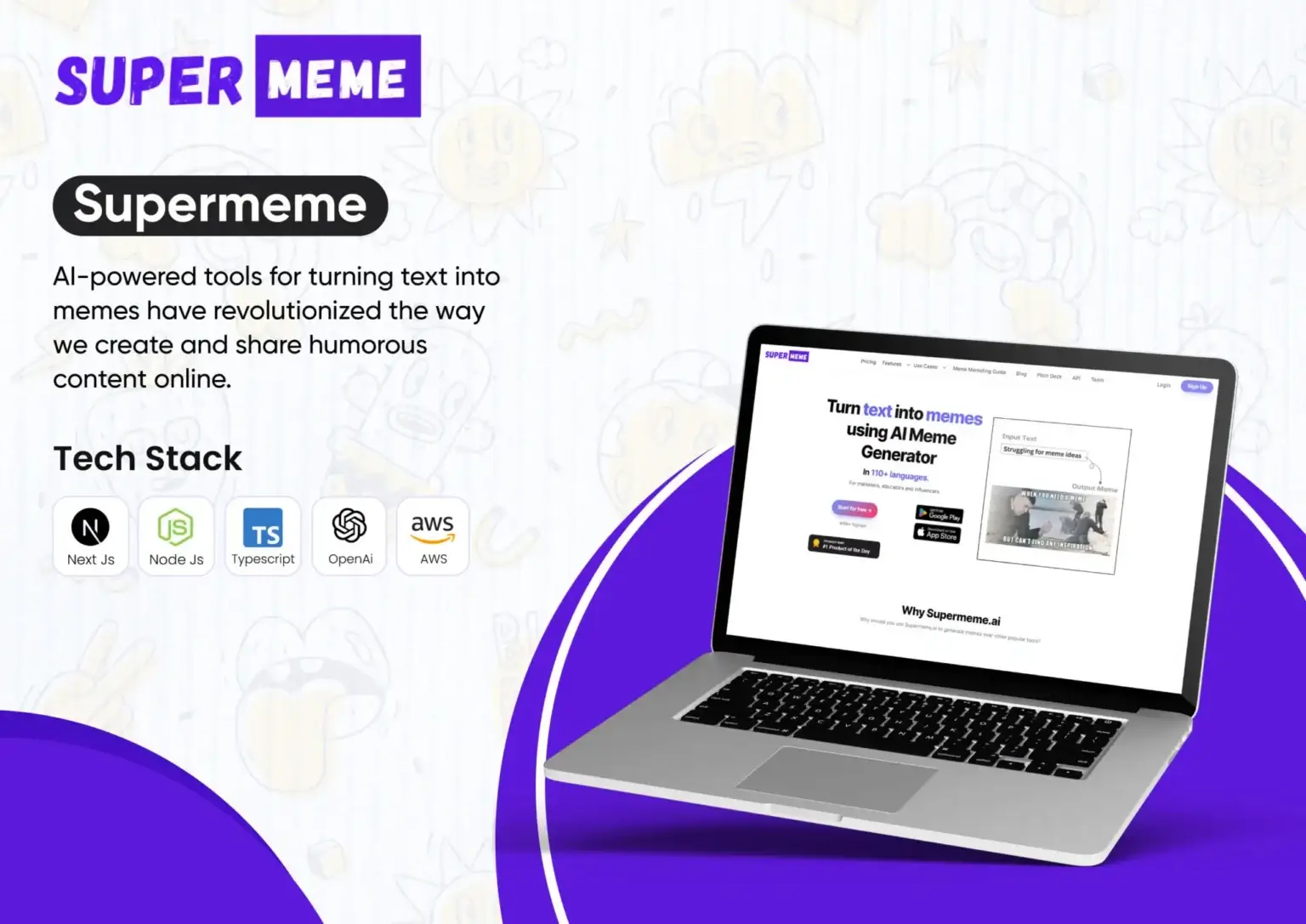Supermeme AI-powered meme generator case study