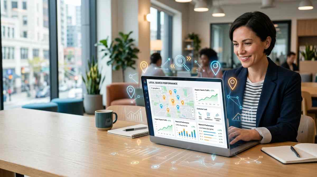 Local SEO helping customers find a small business
