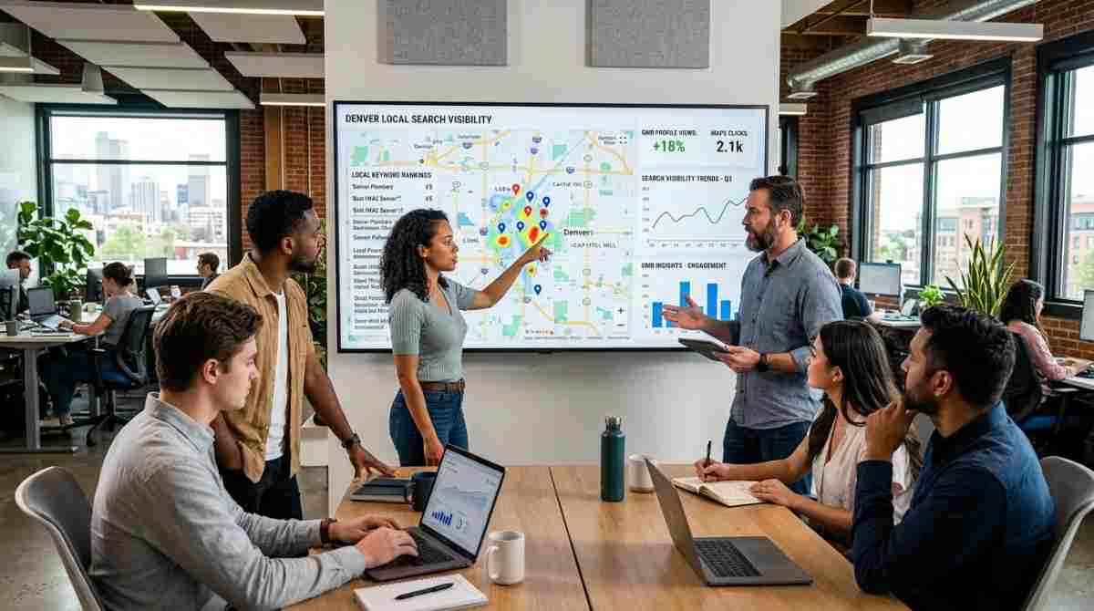 SEO professional reviewing technical website audit data